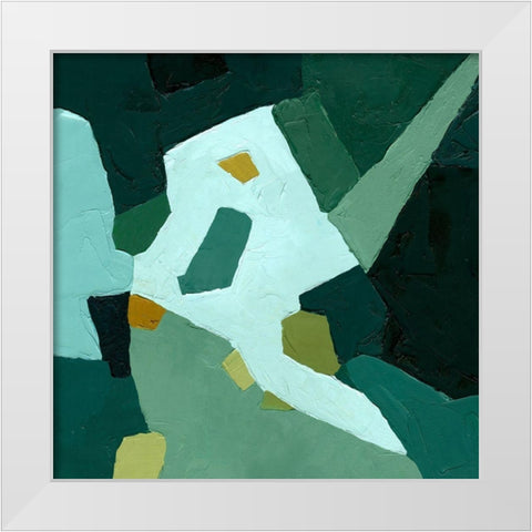 Palette Abstract I White Modern Wood Framed Art Print by Caroline, Emma