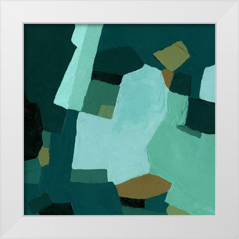 Palette Abstract II White Modern Wood Framed Art Print by Caroline, Emma