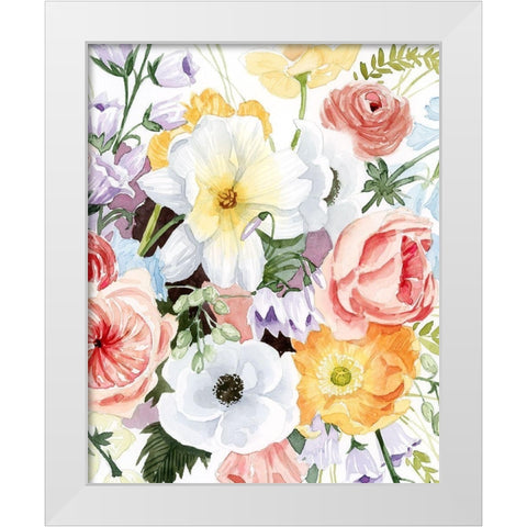 Wildflower Dreams II White Modern Wood Framed Art Print by Popp, Grace