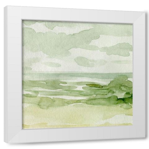 Northern Coast II White Modern Wood Framed Art Print by Caroline, Emma