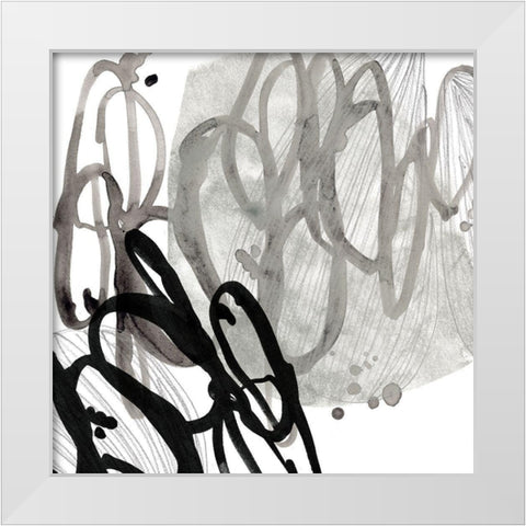 Cellular Journey I White Modern Wood Framed Art Print by Vess, June Erica