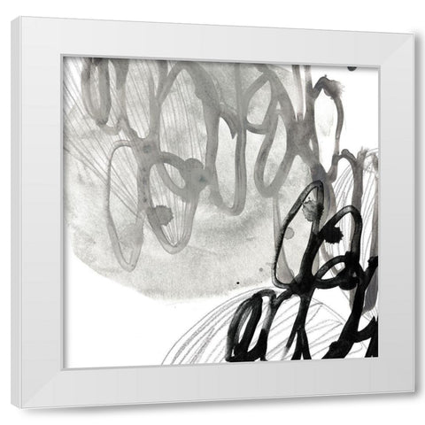 Cellular Journey III White Modern Wood Framed Art Print by Vess, June Erica
