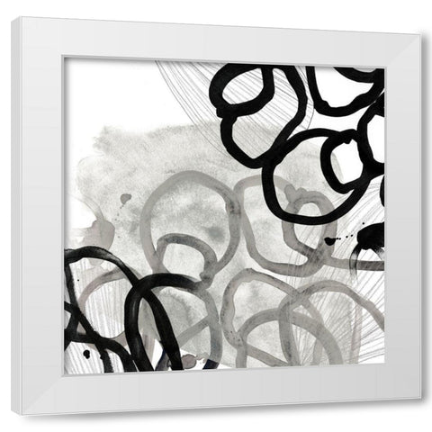 Cellular Journey IV White Modern Wood Framed Art Print by Vess, June Erica