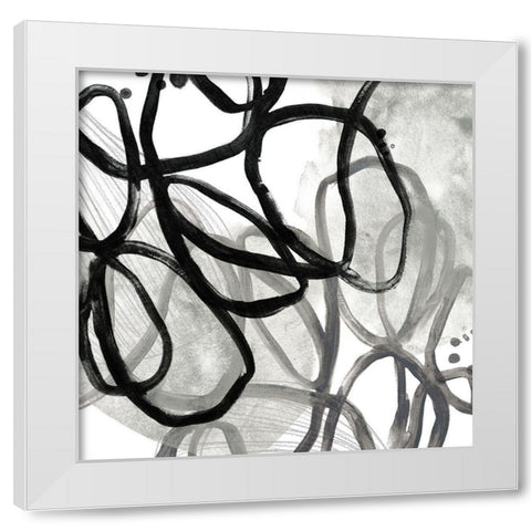 Cellular Journey VI White Modern Wood Framed Art Print by Vess, June Erica