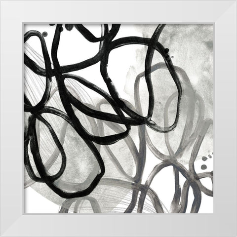 Cellular Journey VI White Modern Wood Framed Art Print by Vess, June Erica