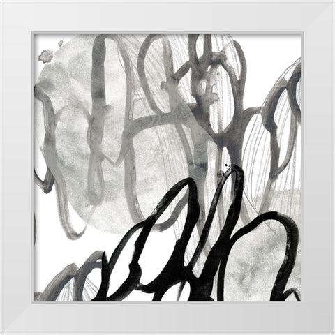 Cellular Journey VII White Modern Wood Framed Art Print by Vess, June Erica