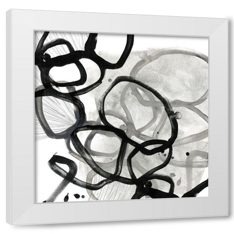 Cellular Journey VIII White Modern Wood Framed Art Print by Vess, June Erica