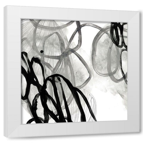 Cellular Journey IX White Modern Wood Framed Art Print by Vess, June Erica