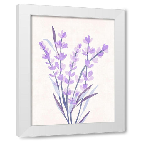Lavender Land I White Modern Wood Framed Art Print by Wang, Melissa