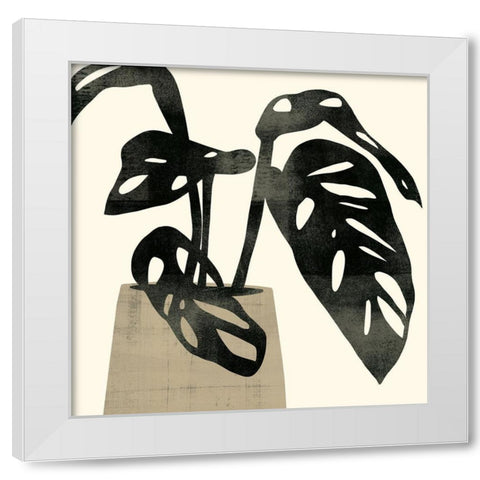 Plantling I White Modern Wood Framed Art Print by Barnes, Victoria