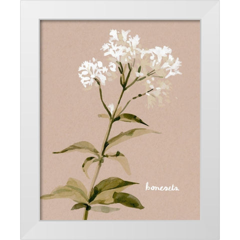 White Bonesets I White Modern Wood Framed Art Print by Caroline, Emma