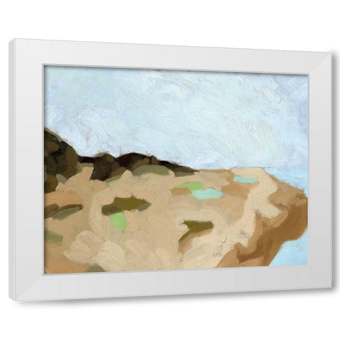 Puerto Balao I White Modern Wood Framed Art Print by Green, Jacob