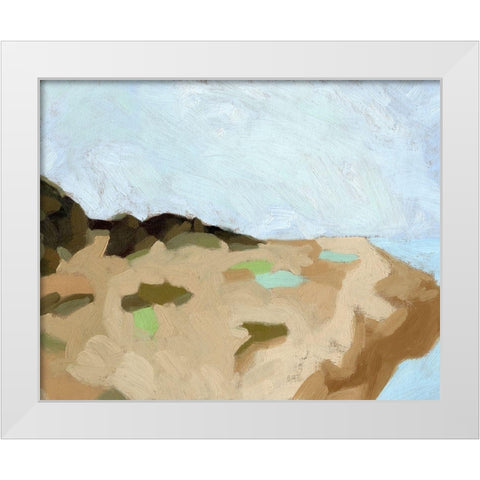 Puerto Balao I White Modern Wood Framed Art Print by Green, Jacob