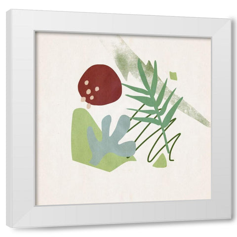 Grassland II White Modern Wood Framed Art Print by Wang, Melissa