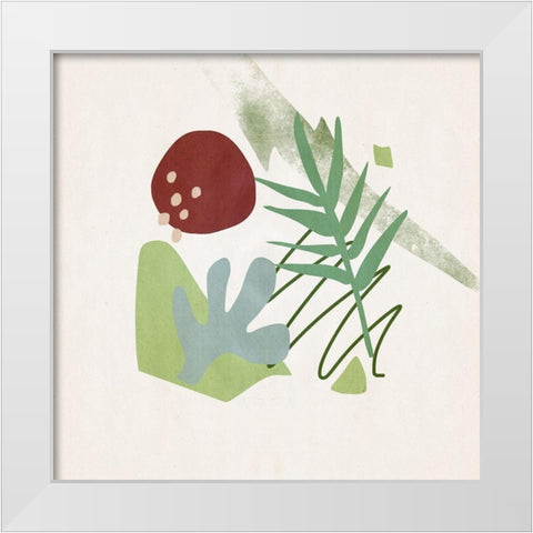 Grassland II White Modern Wood Framed Art Print by Wang, Melissa