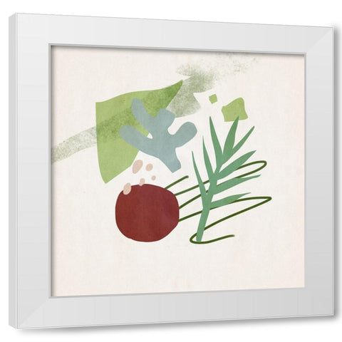 Grassland IV White Modern Wood Framed Art Print by Wang, Melissa