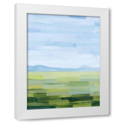 Green County I White Modern Wood Framed Art Print by Popp, Grace