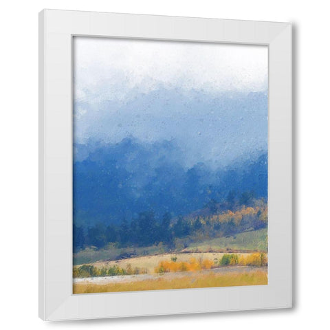 Mountain Mist I White Modern Wood Framed Art Print by Vest, Chris