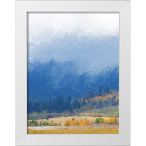 Mountain Mist I White Modern Wood Framed Art Print by Vest, Chris