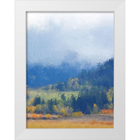 Mountain Mist II White Modern Wood Framed Art Print by Vest, Chris