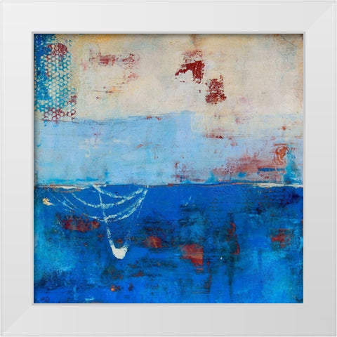 Wind Surfing White Modern Wood Framed Art Print by Ashley, Erin