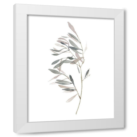 Gentle Breeze I White Modern Wood Framed Art Print by Wang, Melissa