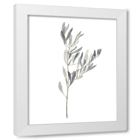 Gentle Breeze II White Modern Wood Framed Art Print by Wang, Melissa