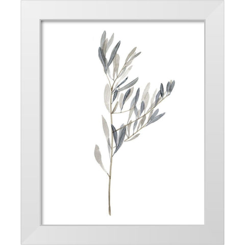 Gentle Breeze II White Modern Wood Framed Art Print by Wang, Melissa