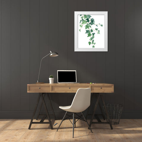 Branch Study I White Modern Wood Framed Art Print by Wang, Melissa