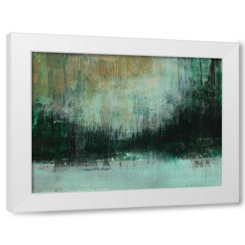 Emerald Grotto II White Modern Wood Framed Art Print by Goldberger, Jennifer