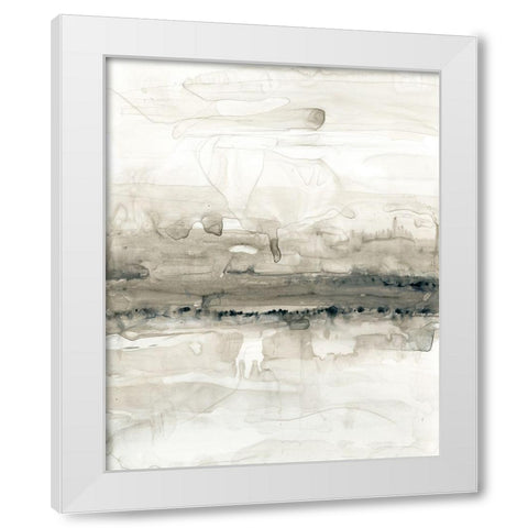 Grey on the Horizon II White Modern Wood Framed Art Print by Goldberger, Jennifer