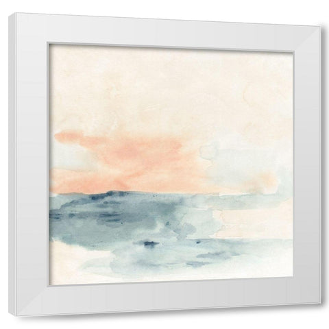 Sea Hint I White Modern Wood Framed Art Print by Vess, June Erica
