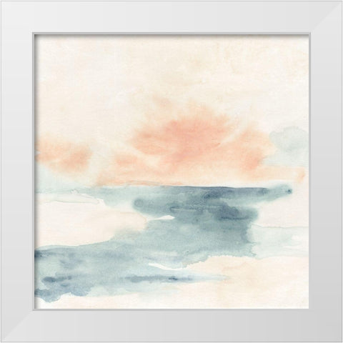 Sea Hint II White Modern Wood Framed Art Print by Vess, June Erica