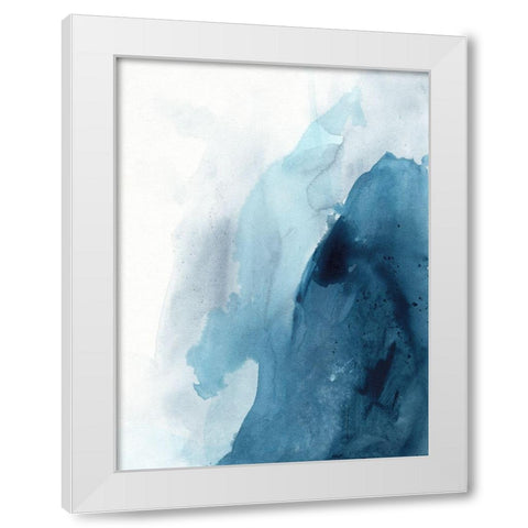 Wave Agate II White Modern Wood Framed Art Print by Vess, June Erica