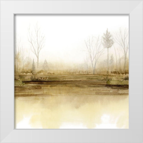 Golden Season I White Modern Wood Framed Art Print by Popp, Grace