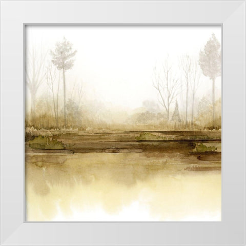 Golden Season II White Modern Wood Framed Art Print by Popp, Grace