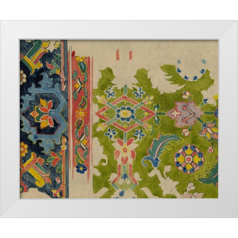 Vintage Design Sketch III White Modern Wood Framed Art Print by Baxter Mill Archive