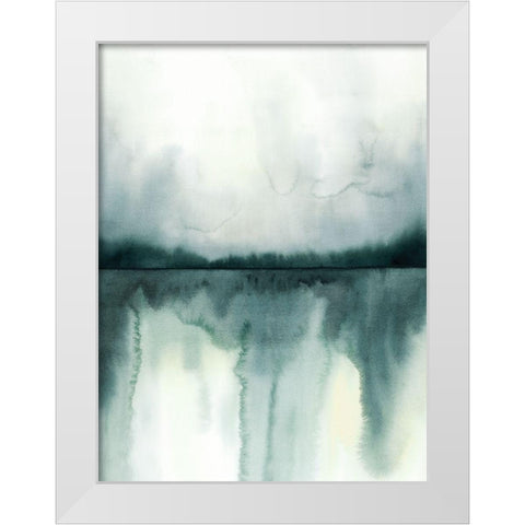 Soft Reflections II White Modern Wood Framed Art Print by Popp, Grace