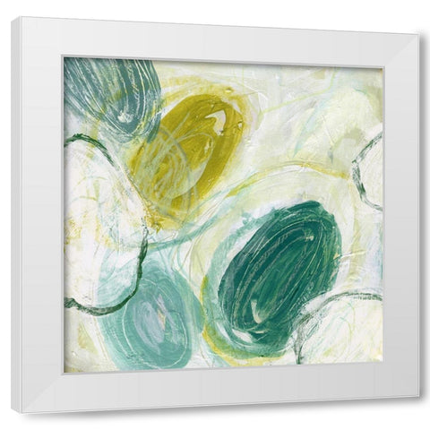 Revolved Diodes I White Modern Wood Framed Art Print by Vess, June Erica
