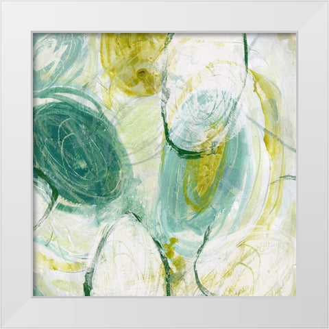 Revolved Diodes II White Modern Wood Framed Art Print by Vess, June Erica