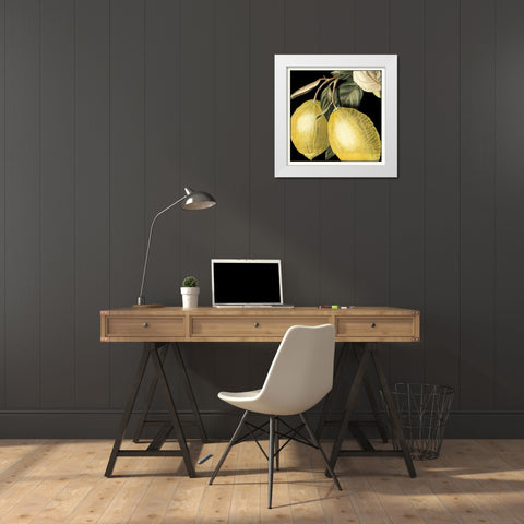 Dramatic Lemon White Modern Wood Framed Art Print by Vision Studio