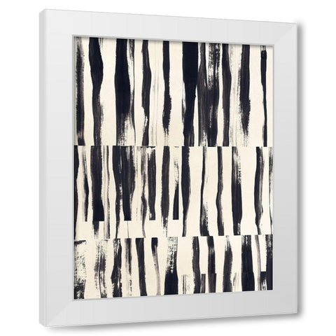 Minor Key II White Modern Wood Framed Art Print by Vess, June Erica