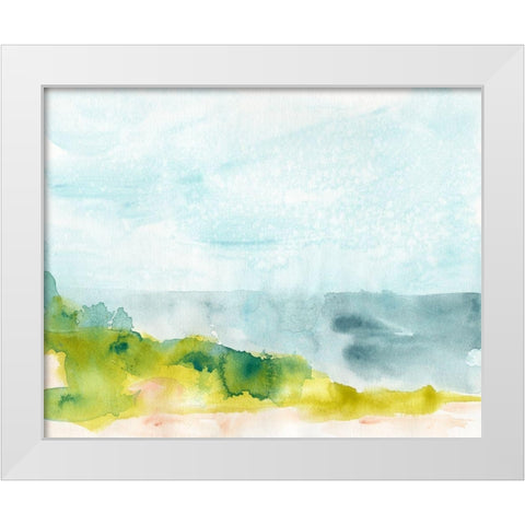 Spring Shoals II White Modern Wood Framed Art Print by Vess, June Erica