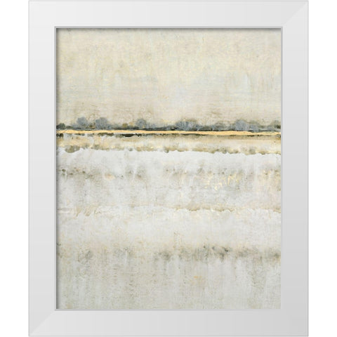 Gilded Horizon I White Modern Wood Framed Art Print by OToole, Tim