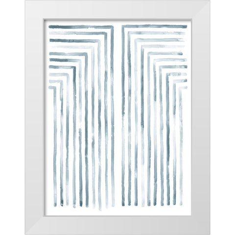 Divisions I White Modern Wood Framed Art Print by Lam, Vanna
