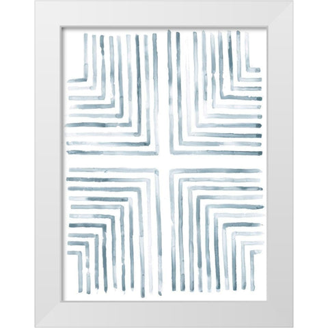 Divisions II White Modern Wood Framed Art Print by Lam, Vanna