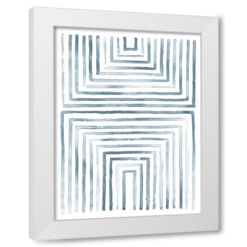 Divisions IV White Modern Wood Framed Art Print by Lam, Vanna