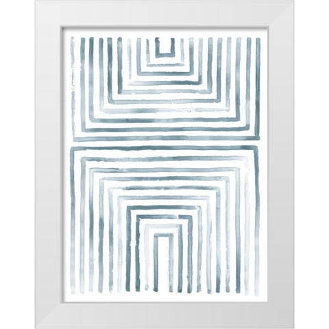 Divisions IV White Modern Wood Framed Art Print by Lam, Vanna