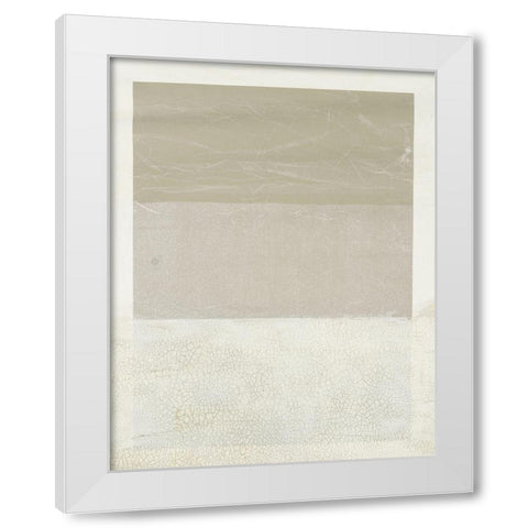 Cracked Parchment II White Modern Wood Framed Art Print by Lam, Vanna