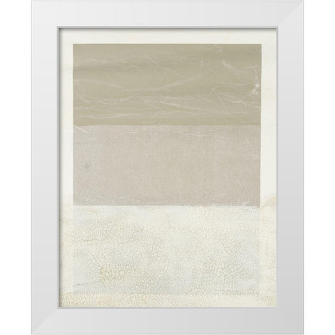 Cracked Parchment II White Modern Wood Framed Art Print by Lam, Vanna